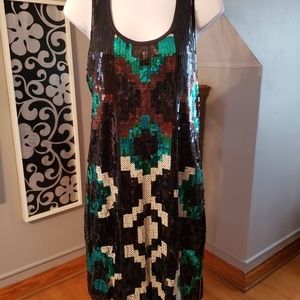 Donna Morgan Sequined Dress Size 6